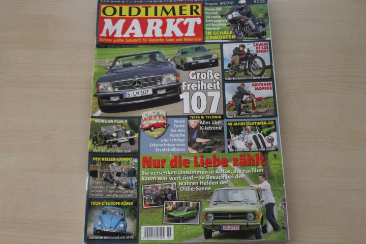 Deckblatt Oldtimer Markt (08/2012)